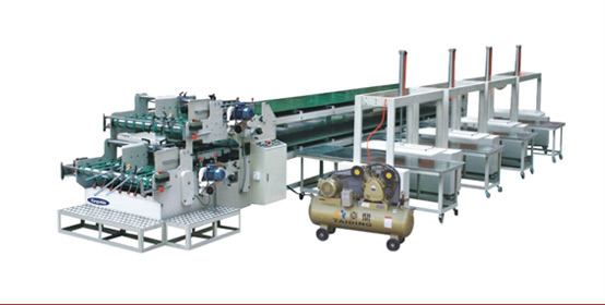 Type semi-automatic folder gluer
