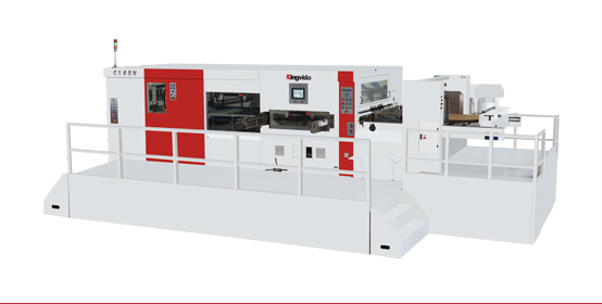 Automatic die-cutting and creasing machine with stripping station
